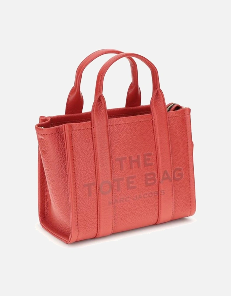 Leather High-Top Sneakers with Rubber Sole Women - Red Handbags