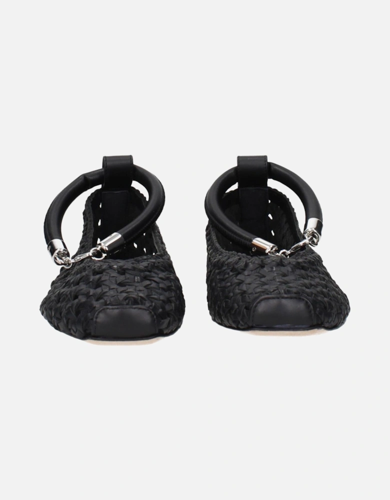 Leather Ballet Flats with MPN 24155212156001 Women - Black Shoes