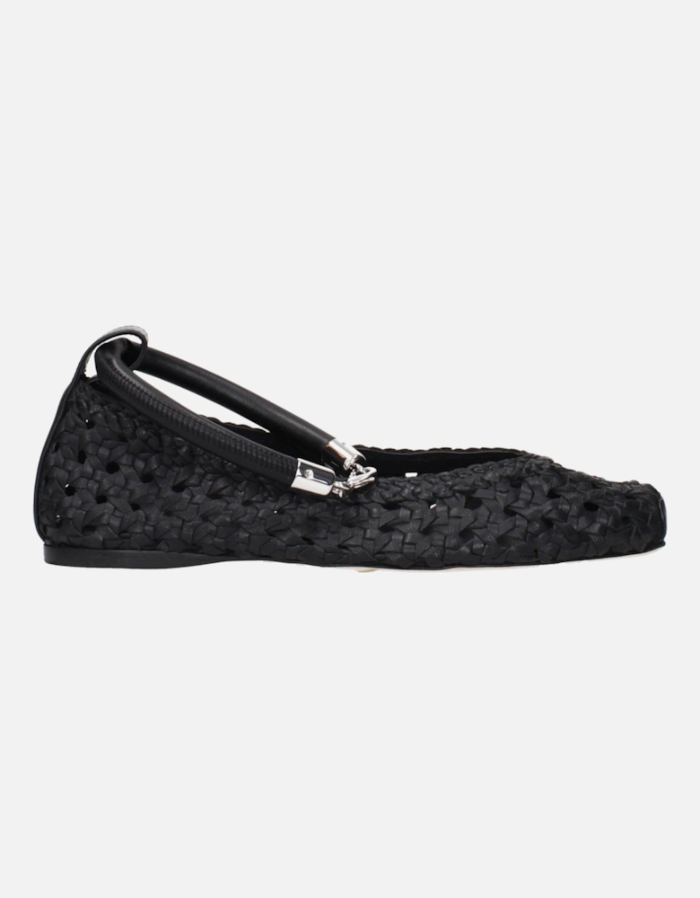 Leather Ballet Flats with MPN 24155212156001 Women - Black Shoes