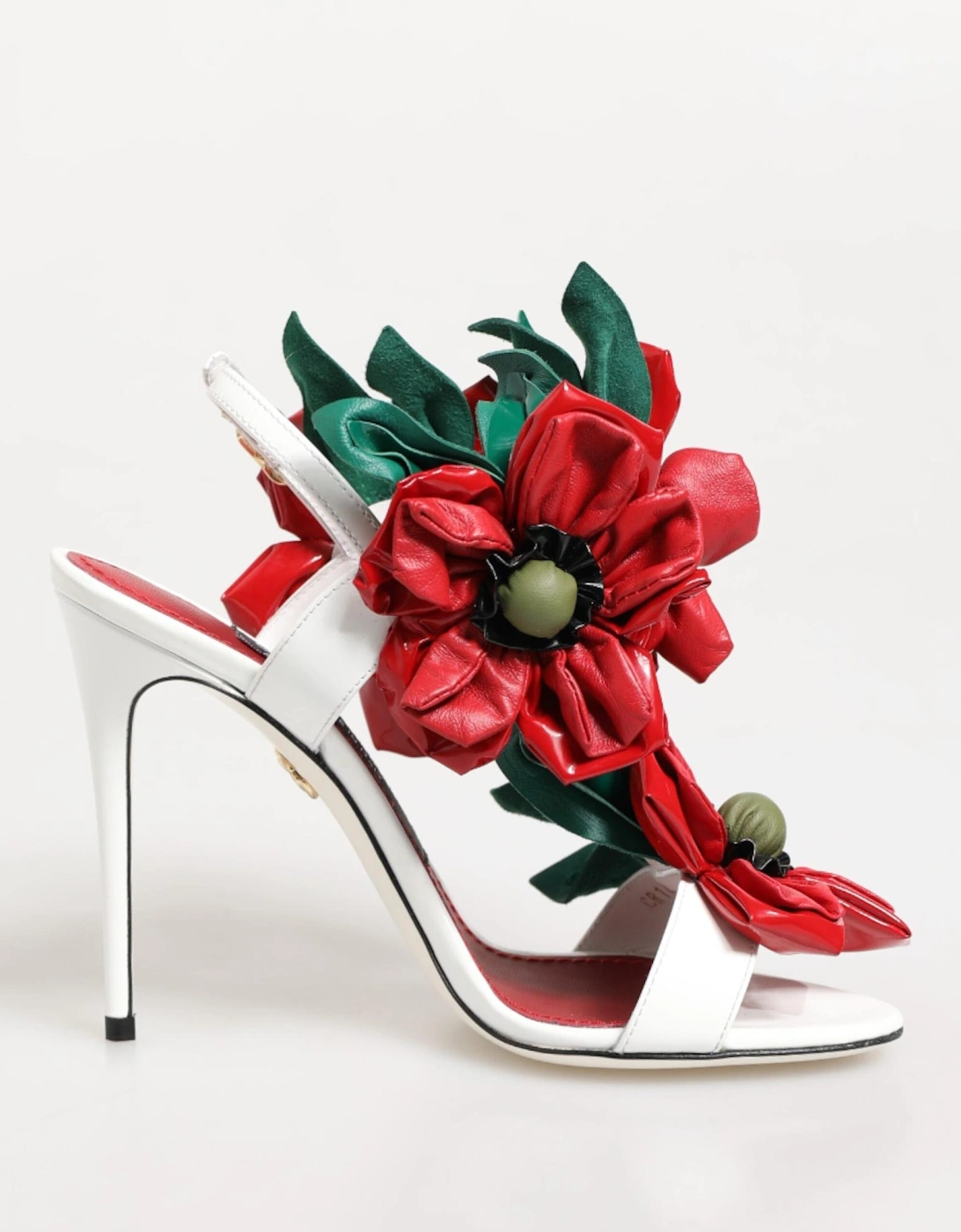 High Stiletto Heels Sandals with Floral Detailing Women - White And, 6 of 5