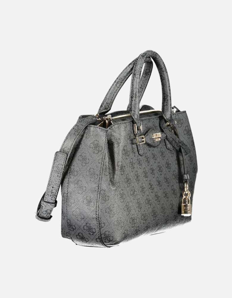 Wool-Blend Oversized Double-Breasted Coat Women - Black Handbags