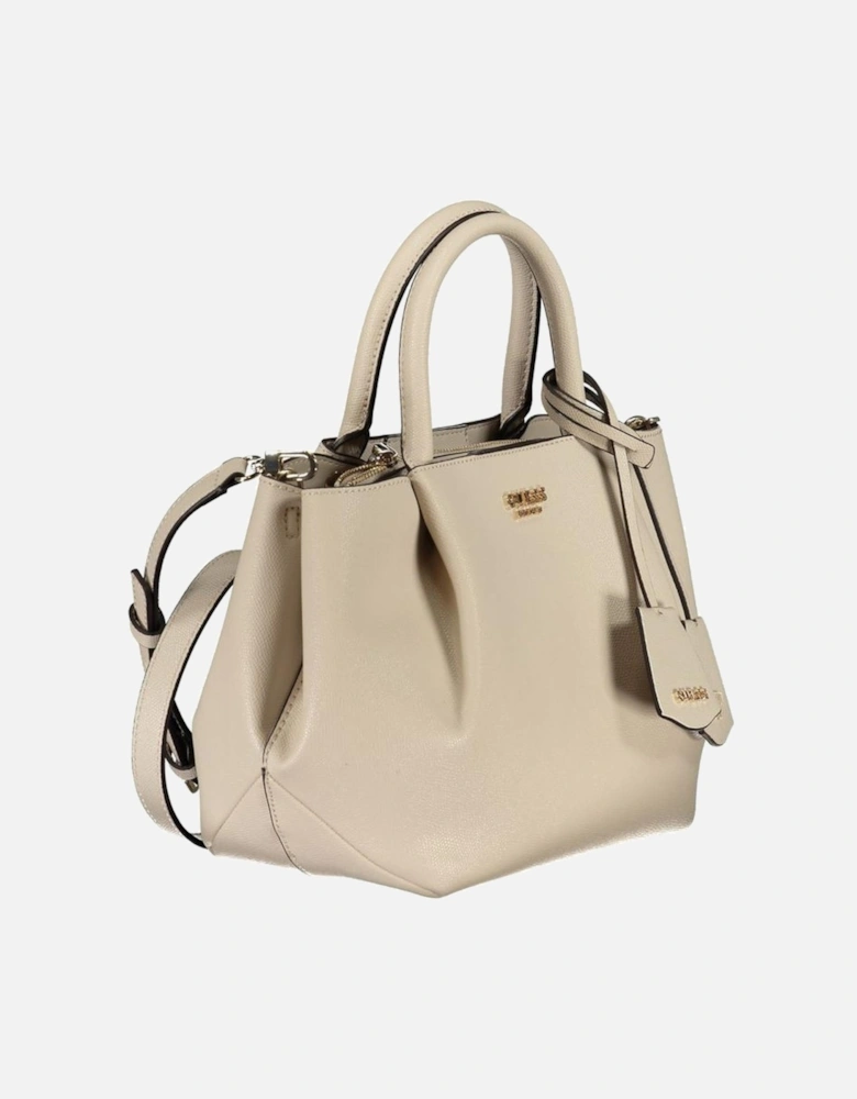 Leather Quilted Shoulder Bag Women - Beige Handbags