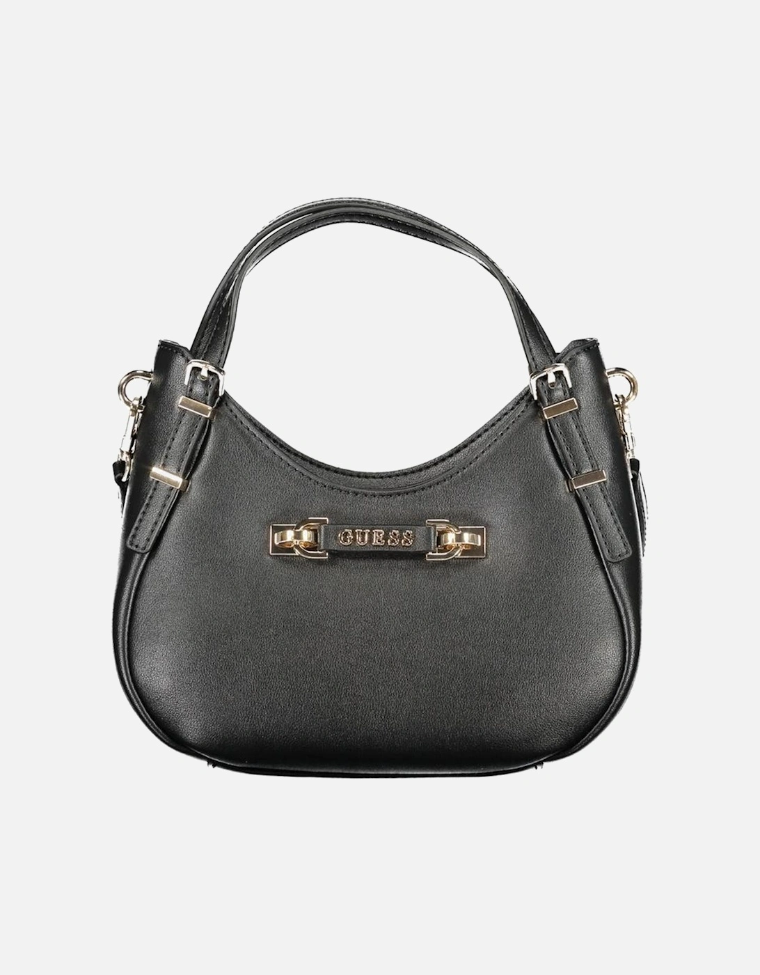 Leather Quilted Shoulder Bag with Chain Strap Women - Black Handbags, 4 of 3