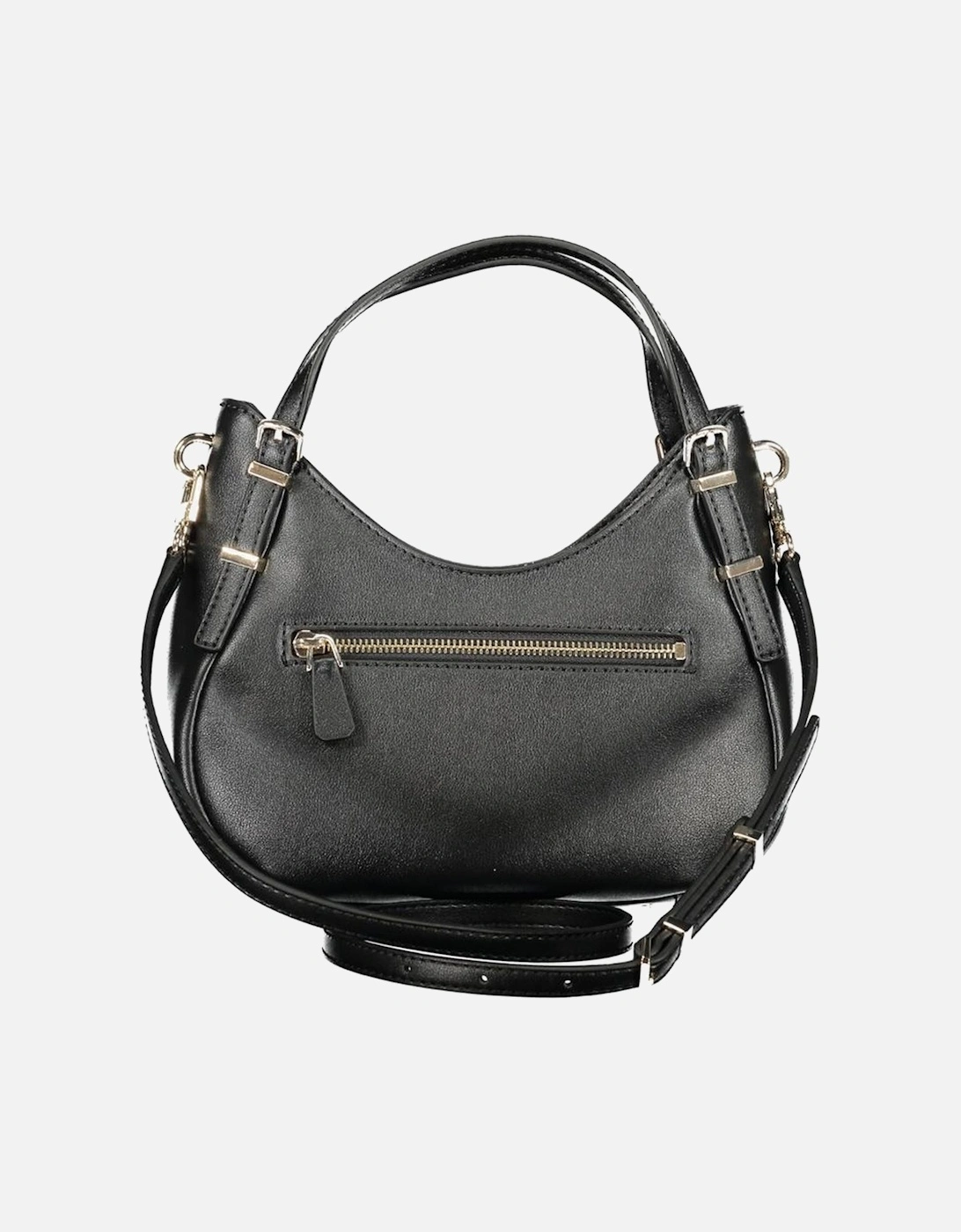 Leather Quilted Shoulder Bag with Chain Strap Women - Black Handbags