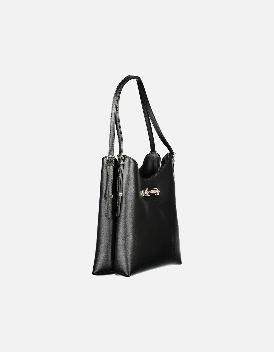 Leather Panelled High-Top Sneakers Women - Black Handbags, 3 of 2