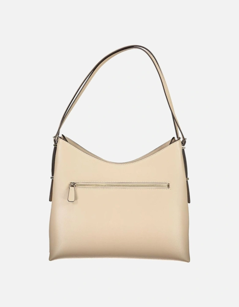 Leather Buckle Strap Ankle Boots Women - Beige Handbags