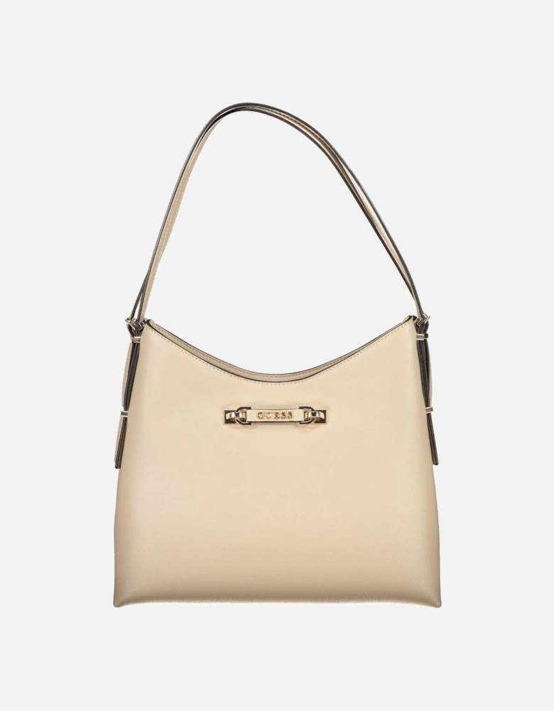 Leather Buckle Strap Ankle Boots Women - Beige Handbags