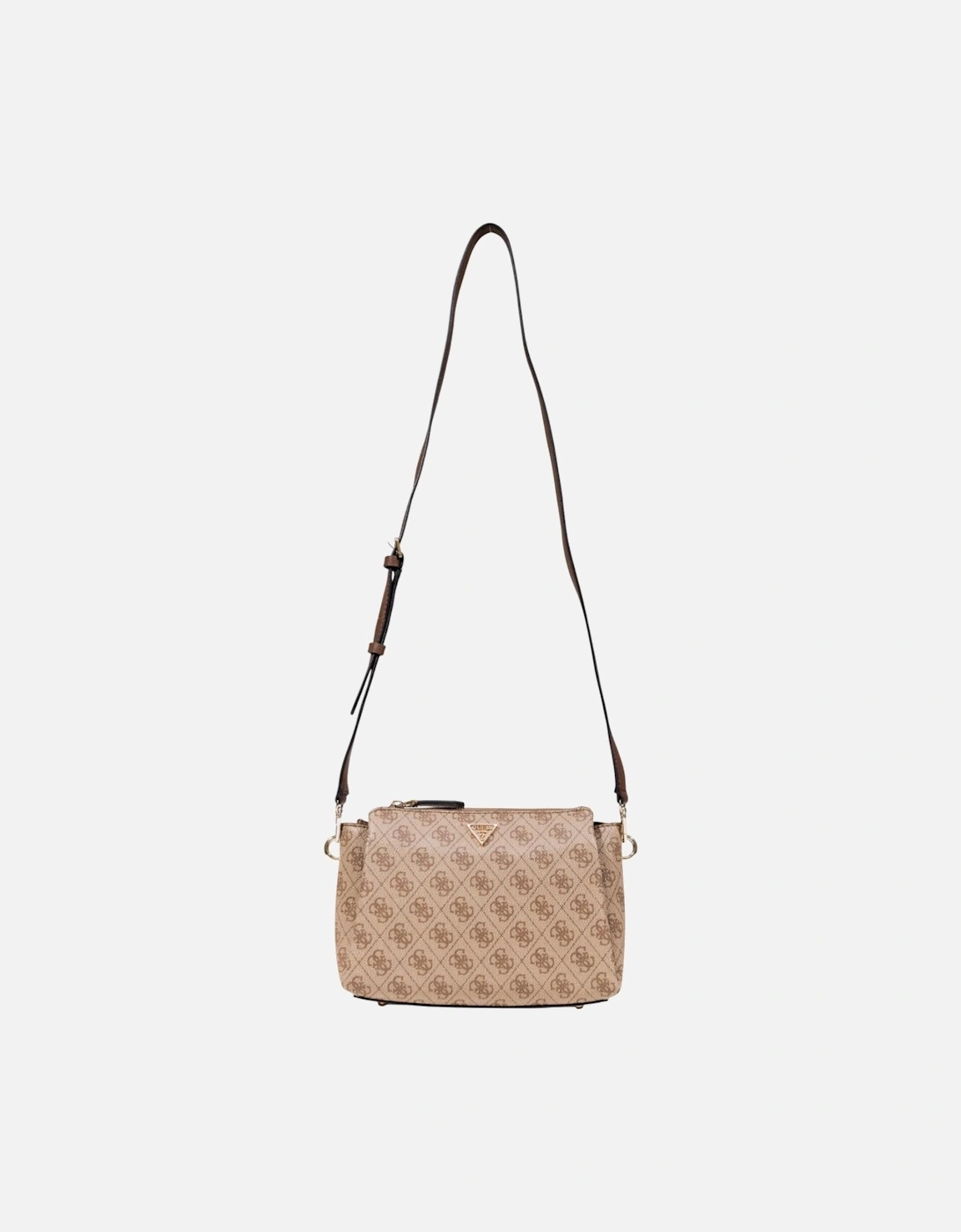 Printed Shoulder Bag with Zip Fastening Women - Beige, 4 of 3