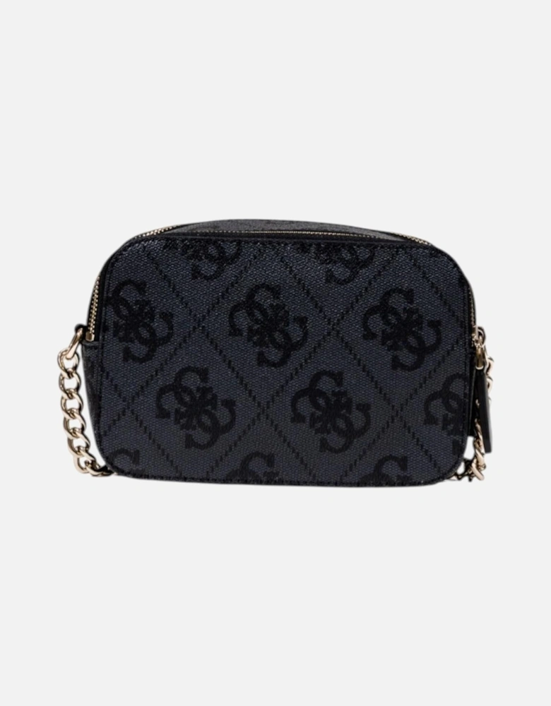 Zip Fastening Shoulder Bag in Polyurethane Women - Grey