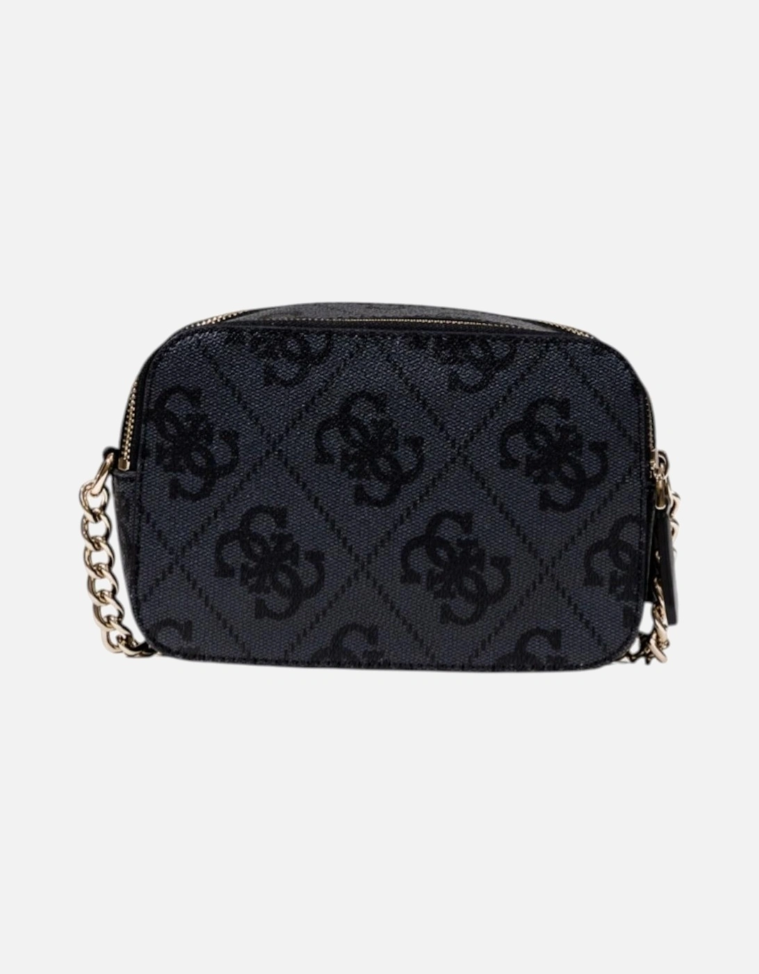 Zip Fastening Shoulder Bag in Polyurethane Women - Grey
