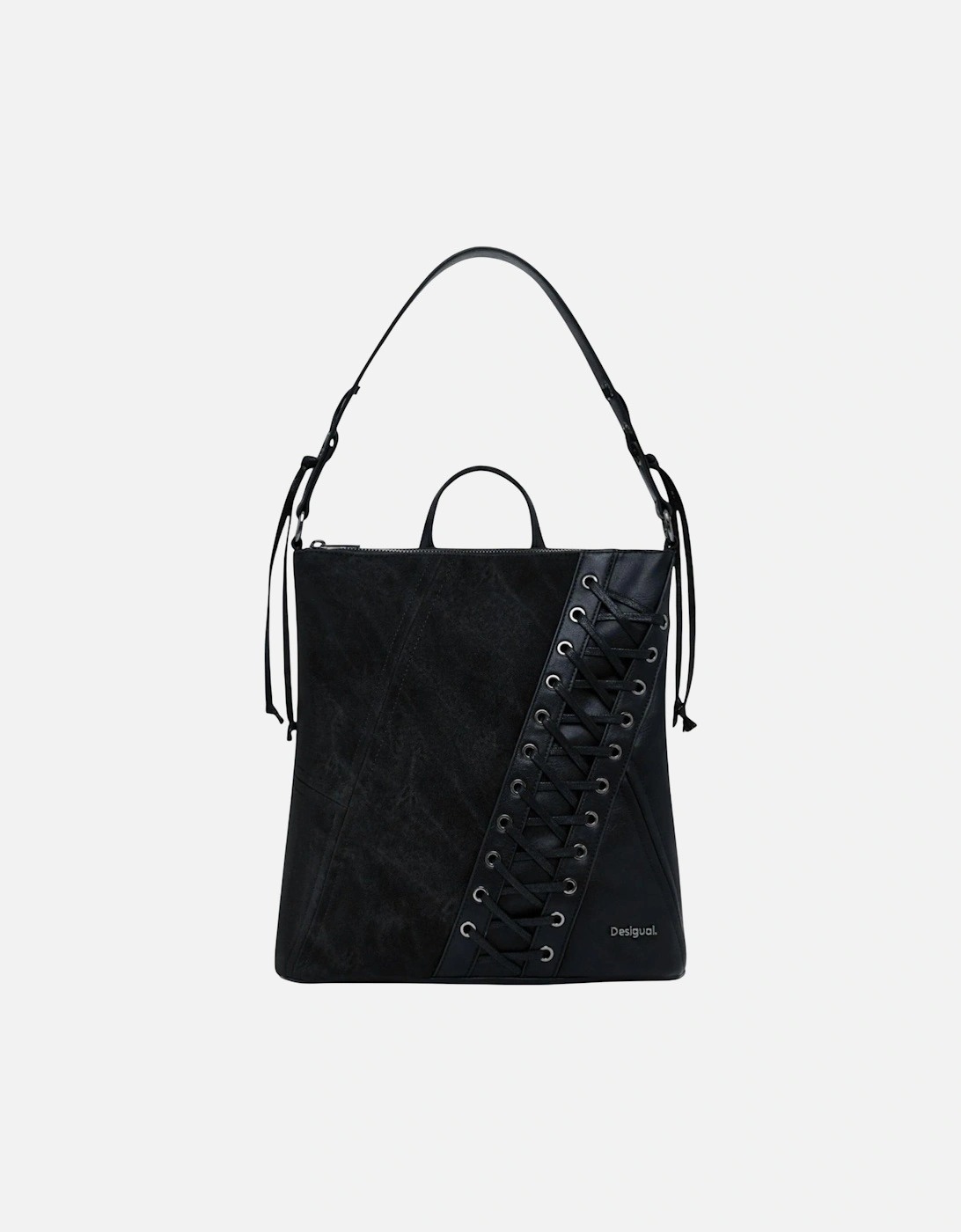 Zip Fastening Polyurethane Bag Women - Black, 4 of 3
