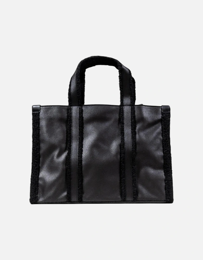 Handbag with Button Fastening Women - Black Bags