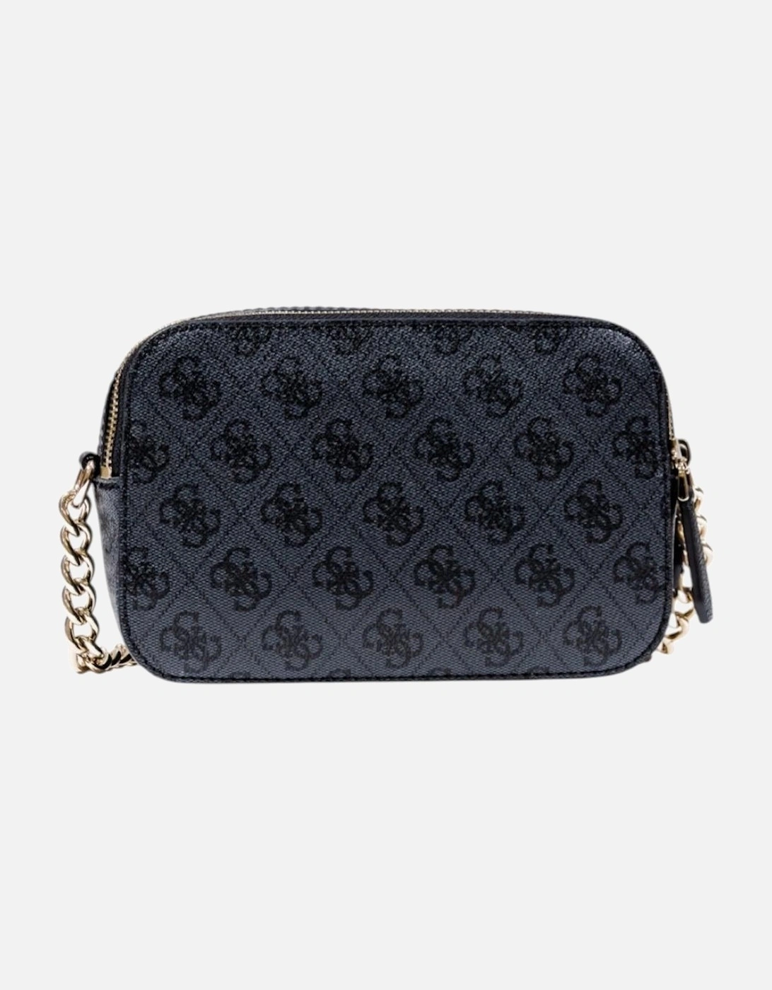 Printed Shoulder Bag with Zip Fastening Women - Grey