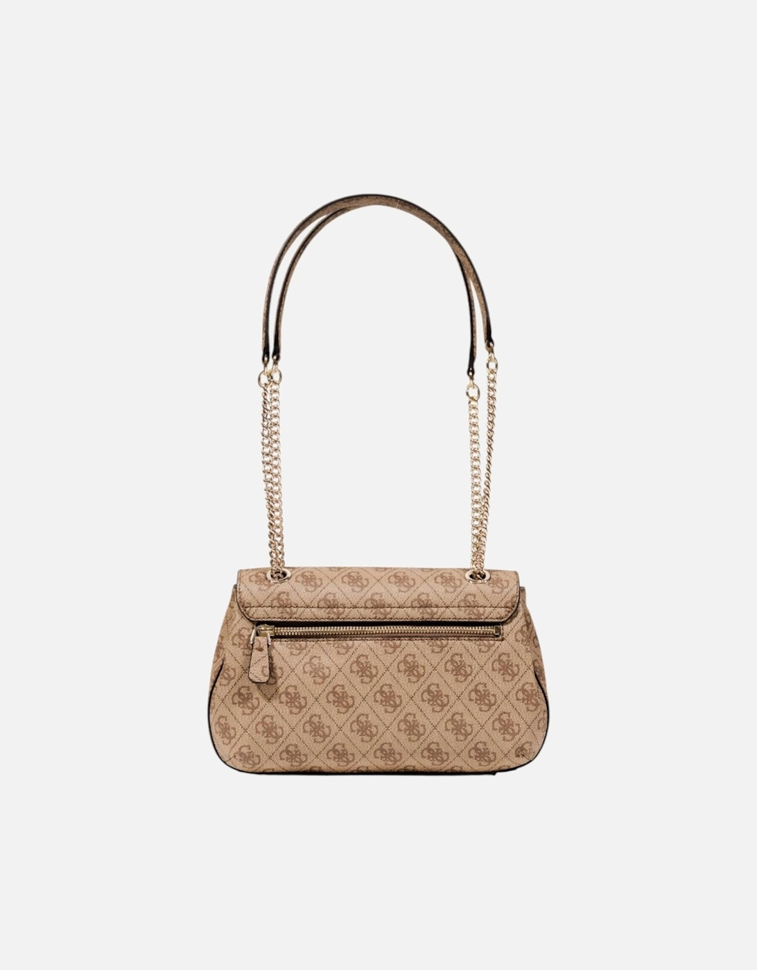 Elegant Polyurethane Shoulder Bag Women - Beige