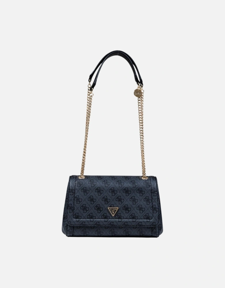 Stylish Polyurethane Shoulder Bag Women - Grey