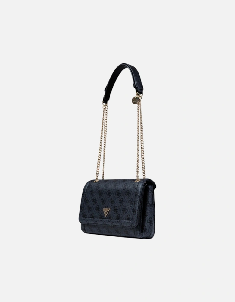 Stylish Polyurethane Shoulder Bag Women - Grey