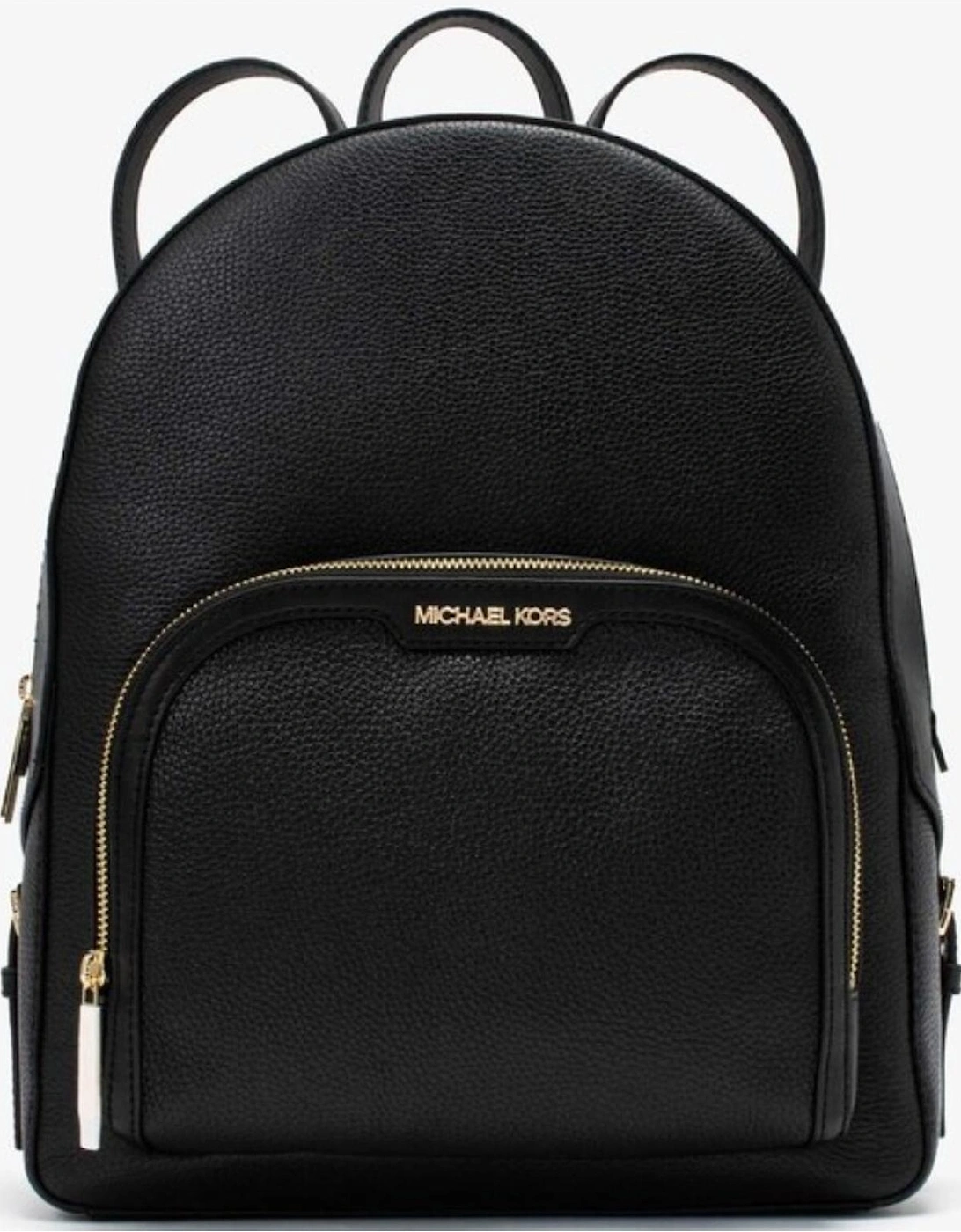 Leather Rucksack with Zip and Multiple Pockets Women - Black Bags, 4 of 3