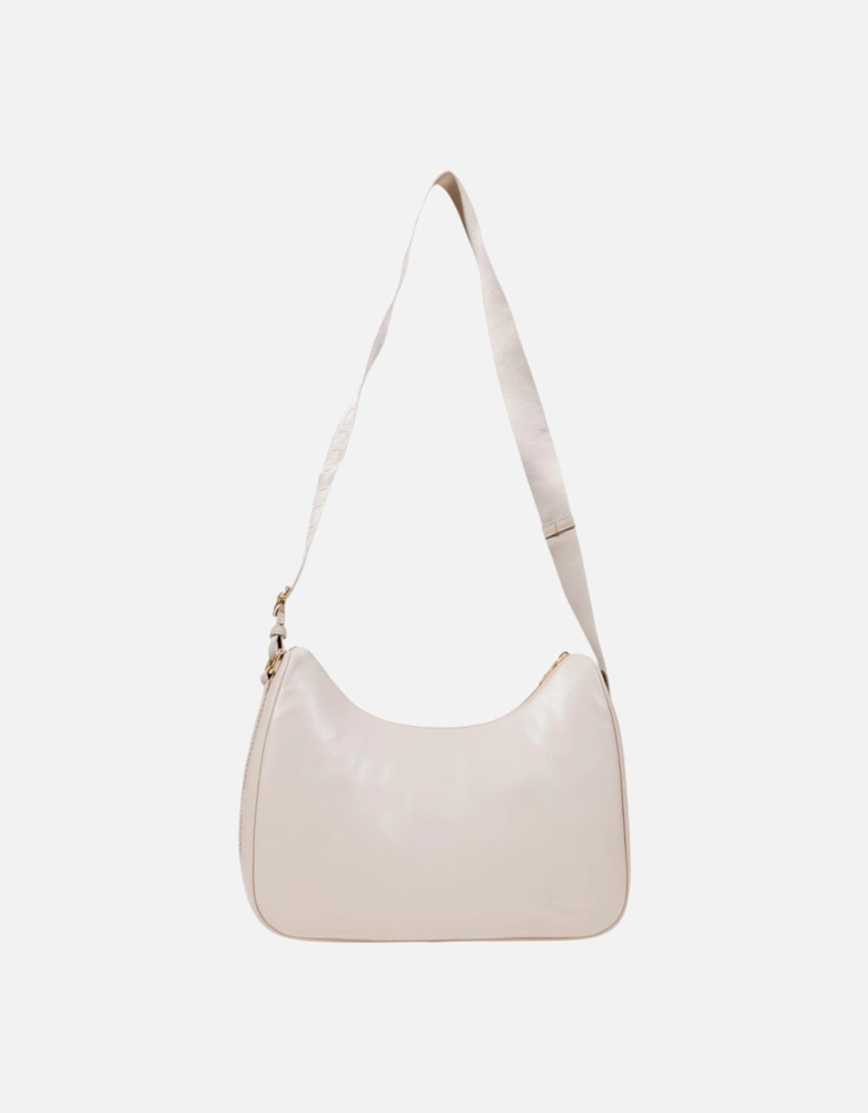 Shoulder Bag with Zip and Multiple Pockets Women - Beige
