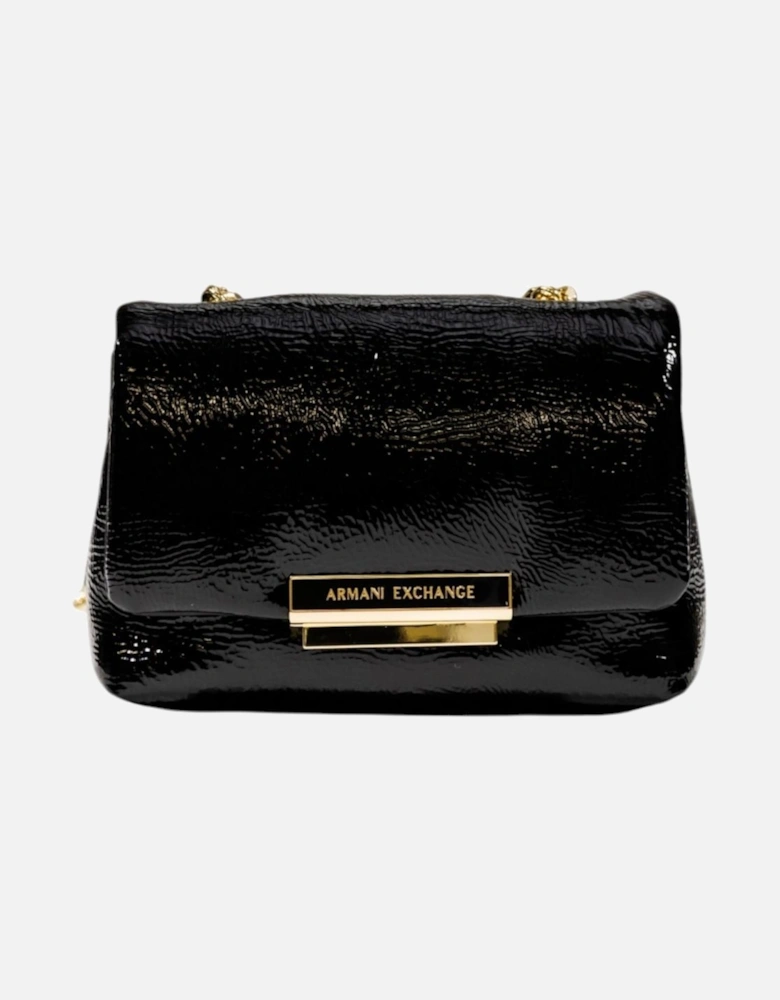 Shoulder Bag with Zip and Hook Fastening Women - Black