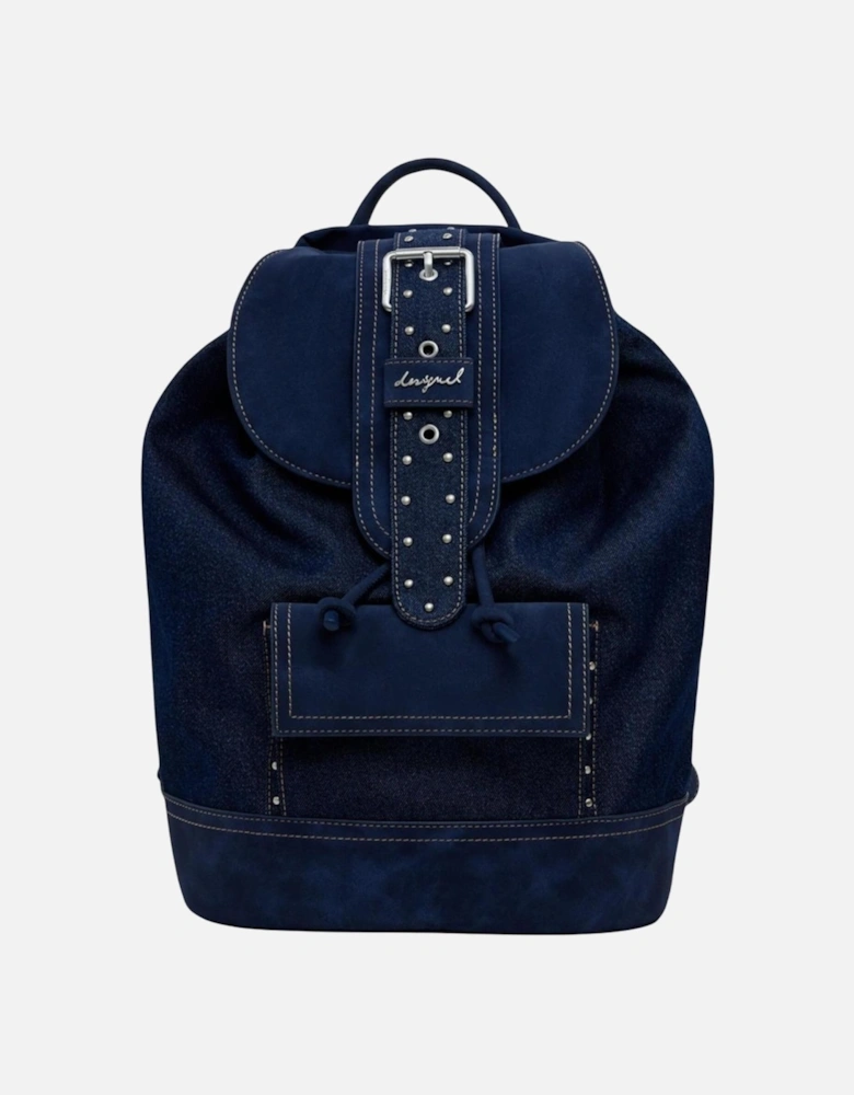 Stylish Multi-Texture Tote Bag Women - Blue