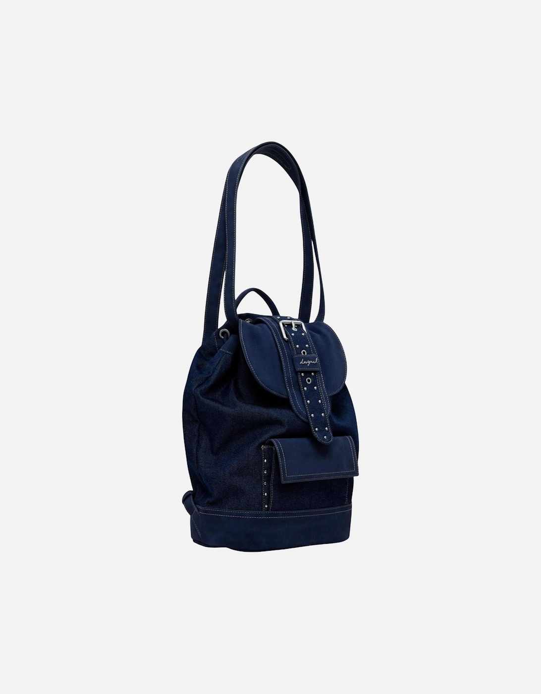 Stylish Multi-Texture Tote Bag Women - Blue