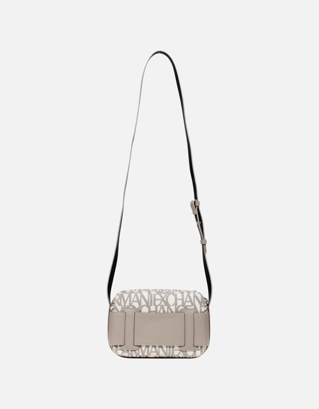 Printed Shoulder Bag with Zip Fastening Women - Beige