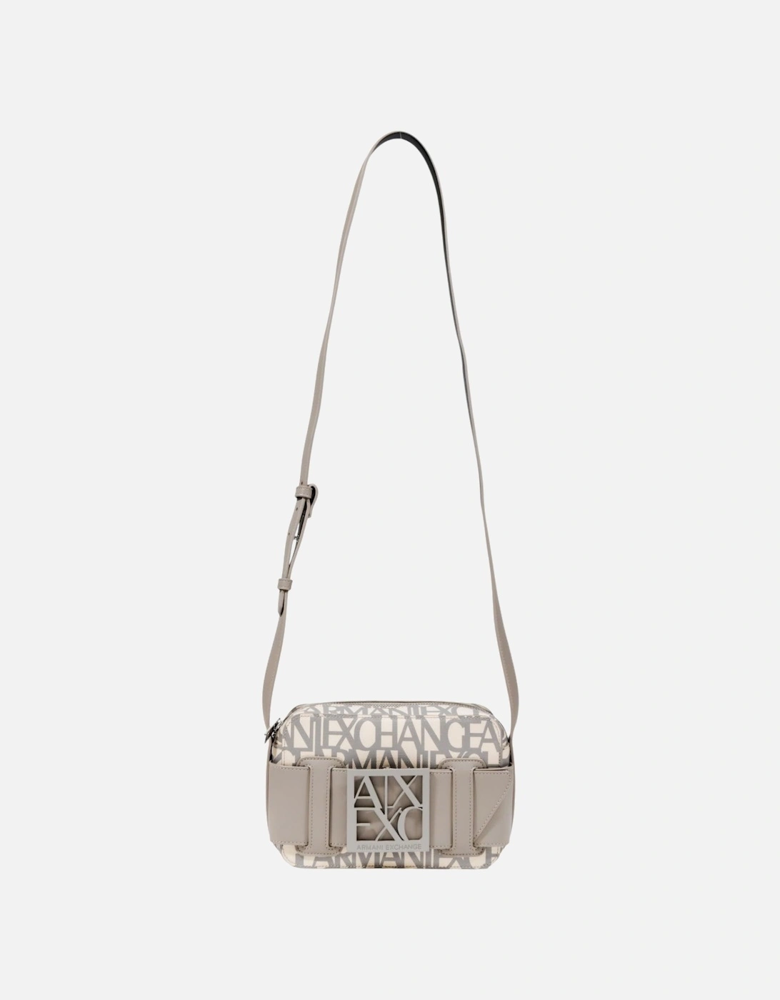 Printed Shoulder Bag with Zip Fastening Women - Beige, 4 of 3