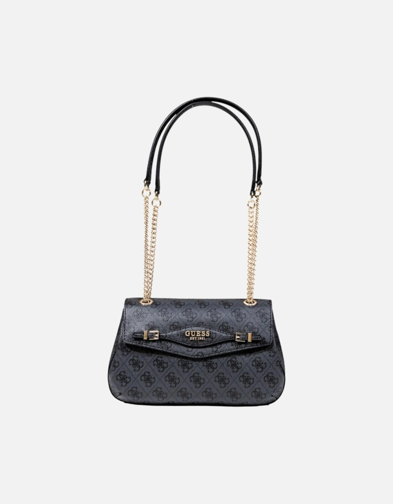 Polyurethane Structured Crossbody Bag Women - Grey