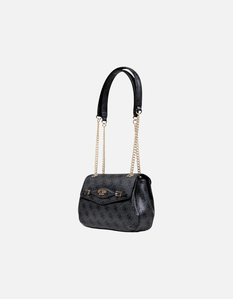 Polyurethane Structured Crossbody Bag Women - Grey