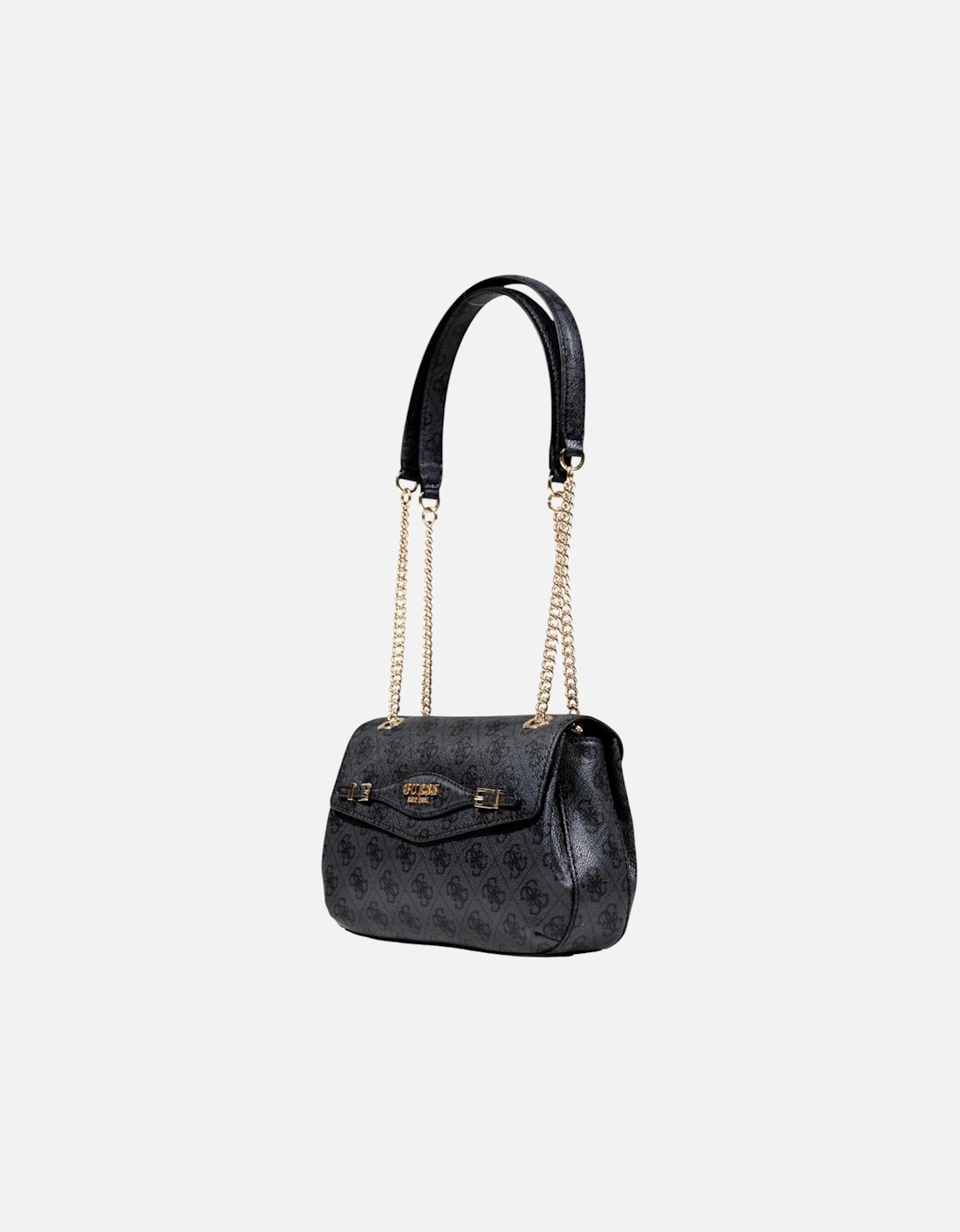 Polyurethane Structured Crossbody Bag Women - Grey