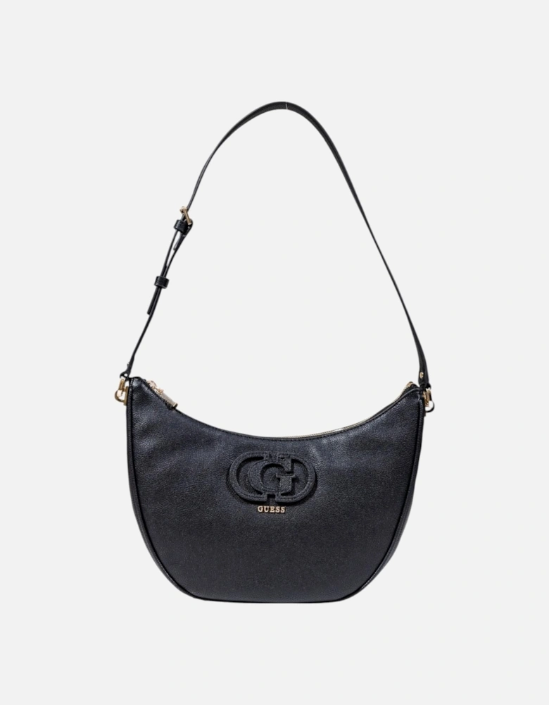 Handbag with Zip and Outside Pocket Women - Black Bags