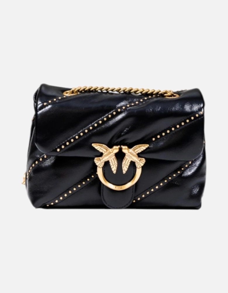 Polyurethane Mini Crossbody Bag Women - Black