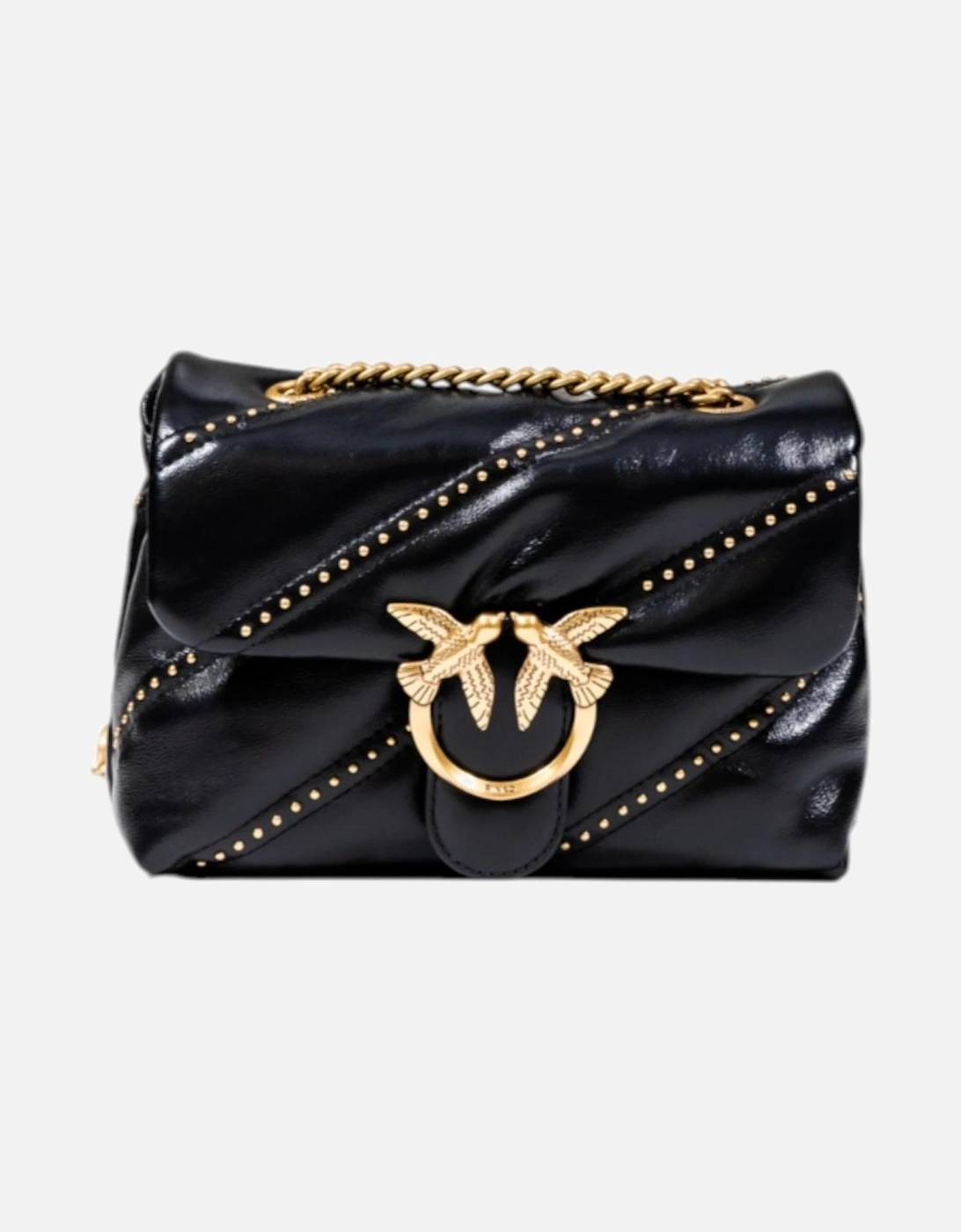 Polyurethane Mini Crossbody Bag Women - Black