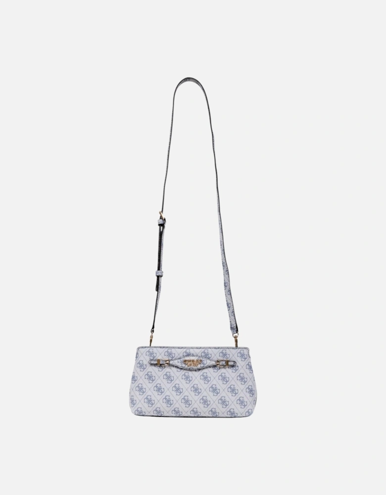 Zip Fastening Polyurethane Bag Women - Grey