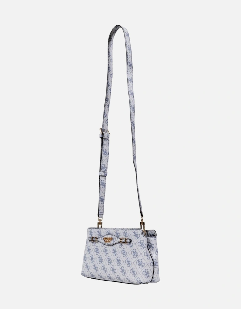 Zip Fastening Polyurethane Bag Women - Grey