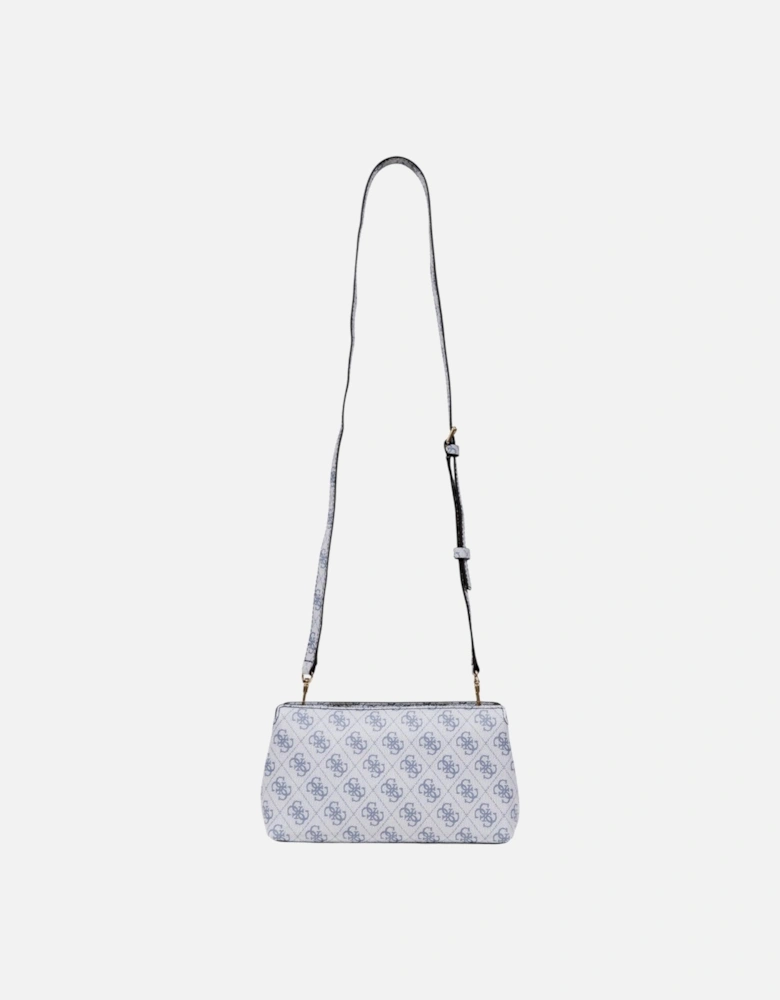 Zip Fastening Polyurethane Bag Women - Grey