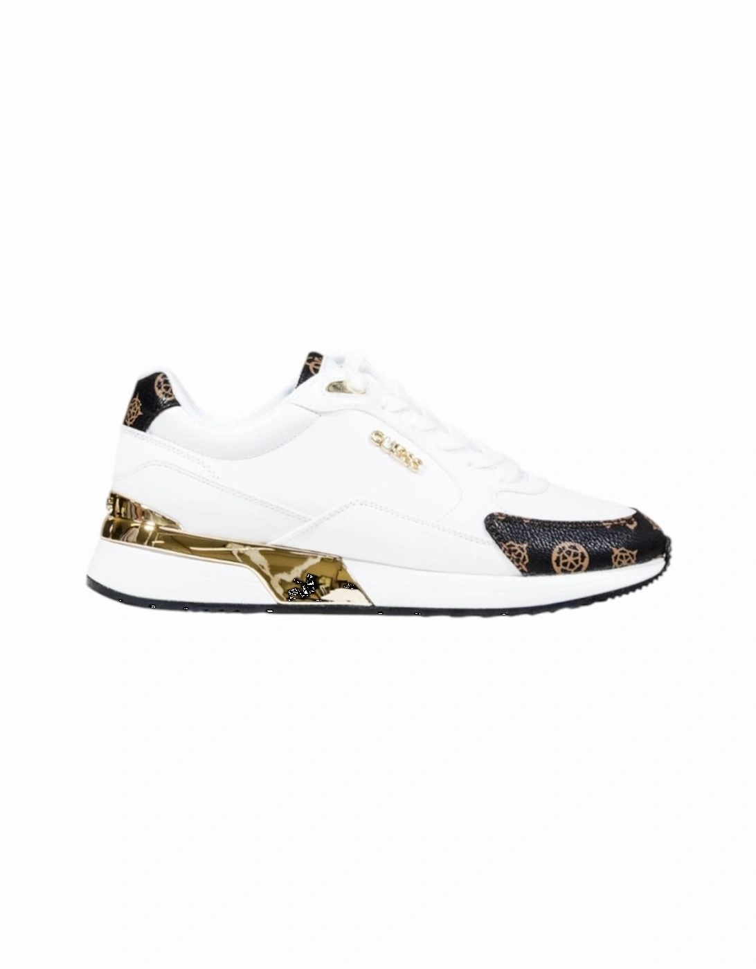Lace-Up Polyurethane Sneakers Women - White, 4 of 3