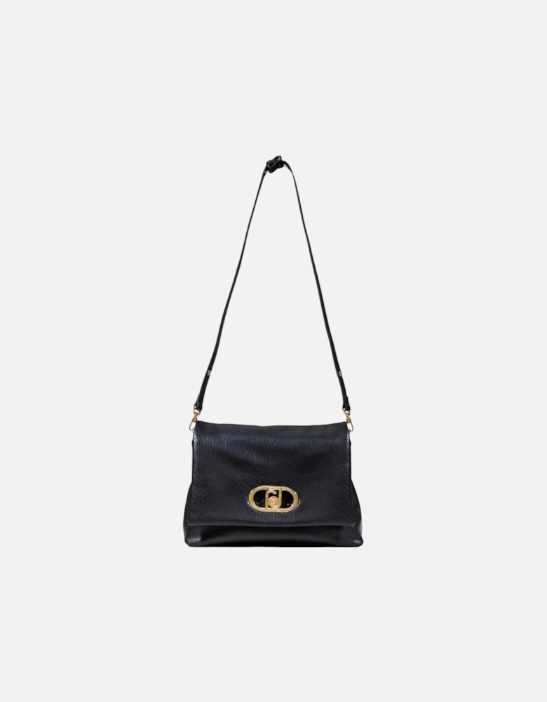 Elegant Polyurethane Structured Handbag Women - Black Bags