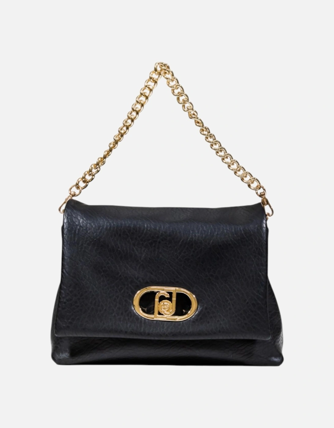 Elegant Polyurethane Structured Handbag Women - Black Bags