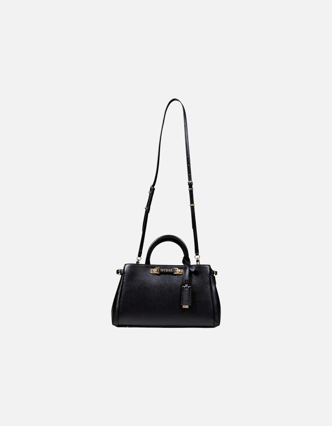 Zip Fastening Polyurethane Bag Women - Black