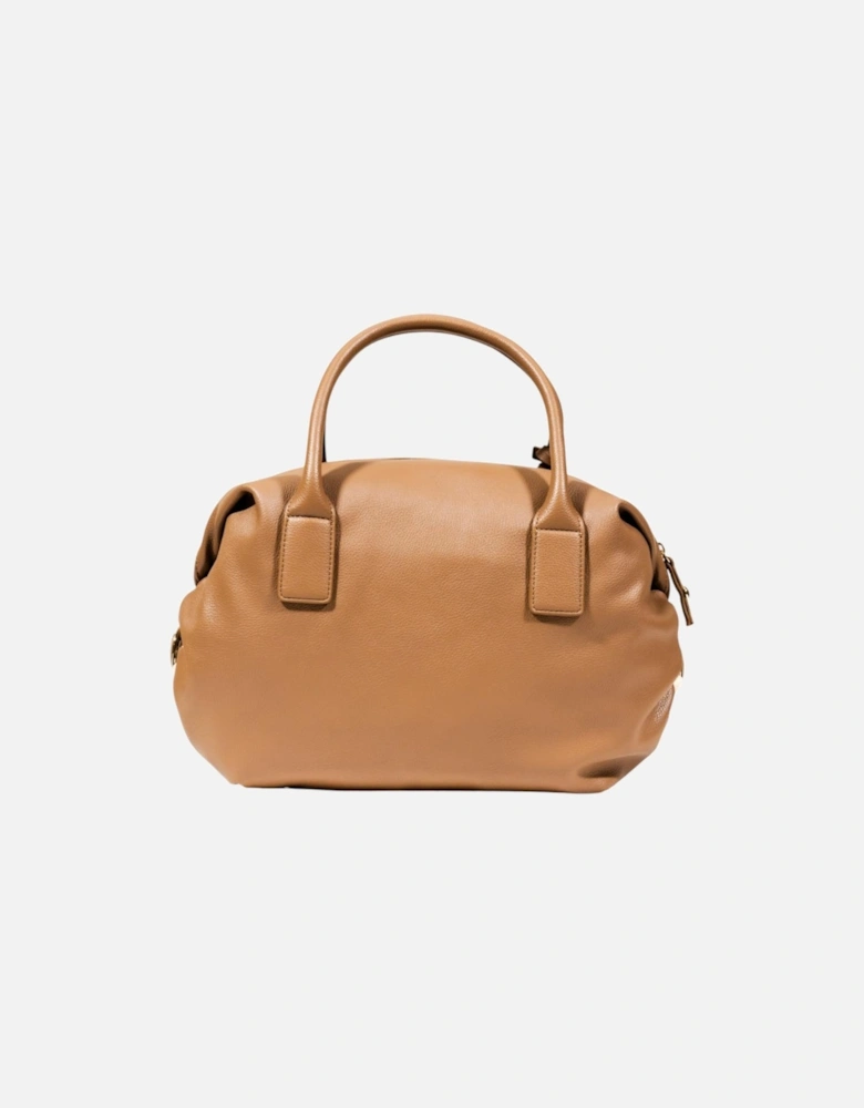 Elegant Polyurethane Tote Bag Women - Beige