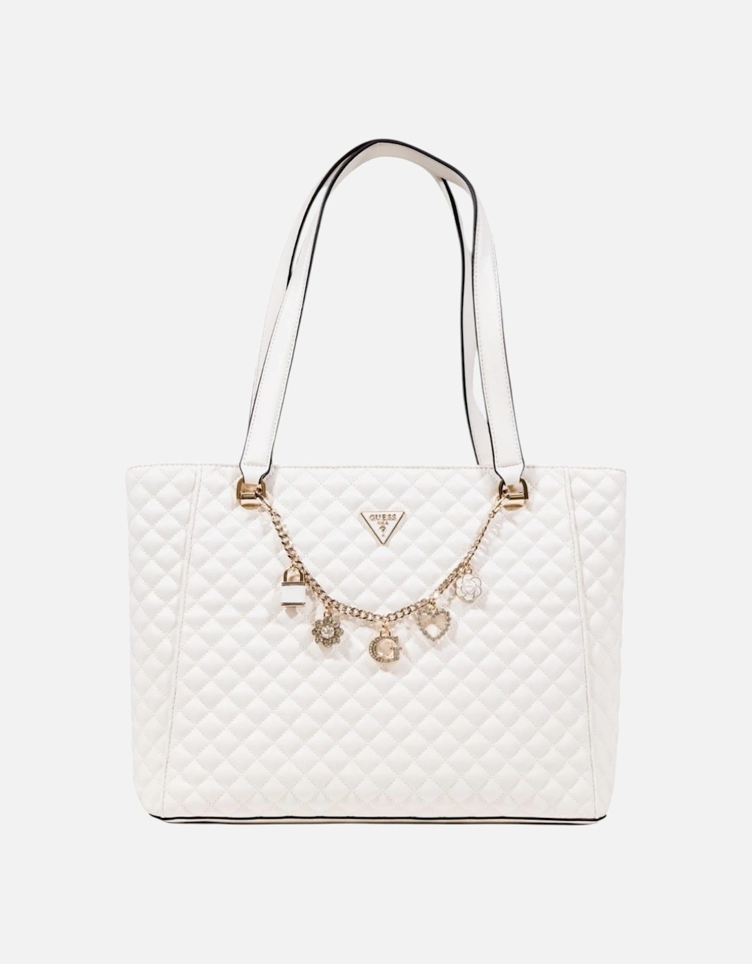 Zip Fastening Handbag in Polyurethane Women - White Bags, 4 of 3
