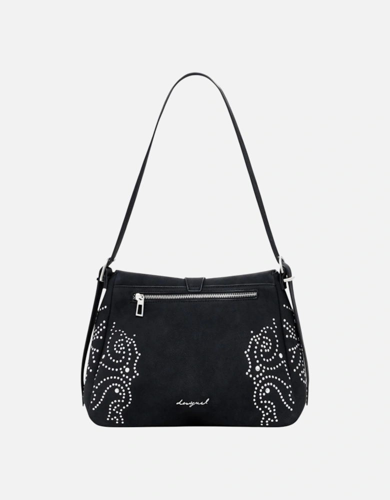 Handbag with Inside Pockets and Automatic Fastening Women - Black Bags