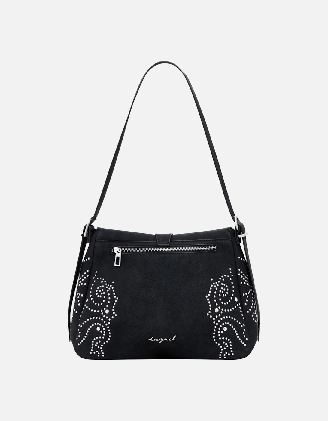 Handbag with Inside Pockets and Automatic Fastening Women - Black Bags