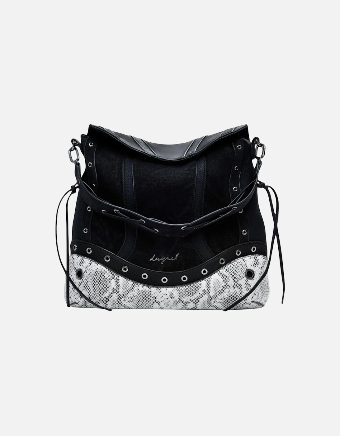Handbag with Shoulder Strap and Zip Closure Women - Black Bags, 4 of 3