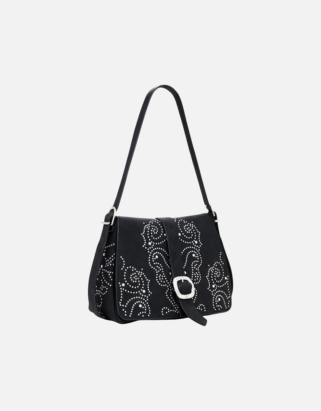 Handbag with Inside Pockets and Automatic Fastening Women - Black Bags