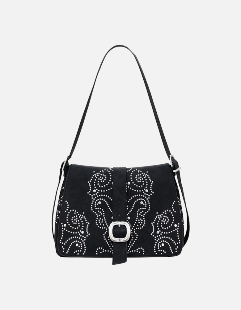 Handbag with Inside Pockets and Automatic Fastening Women - Black Bags