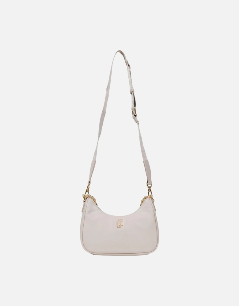 Zip-Closure Polyurethane Bag Women - Beige