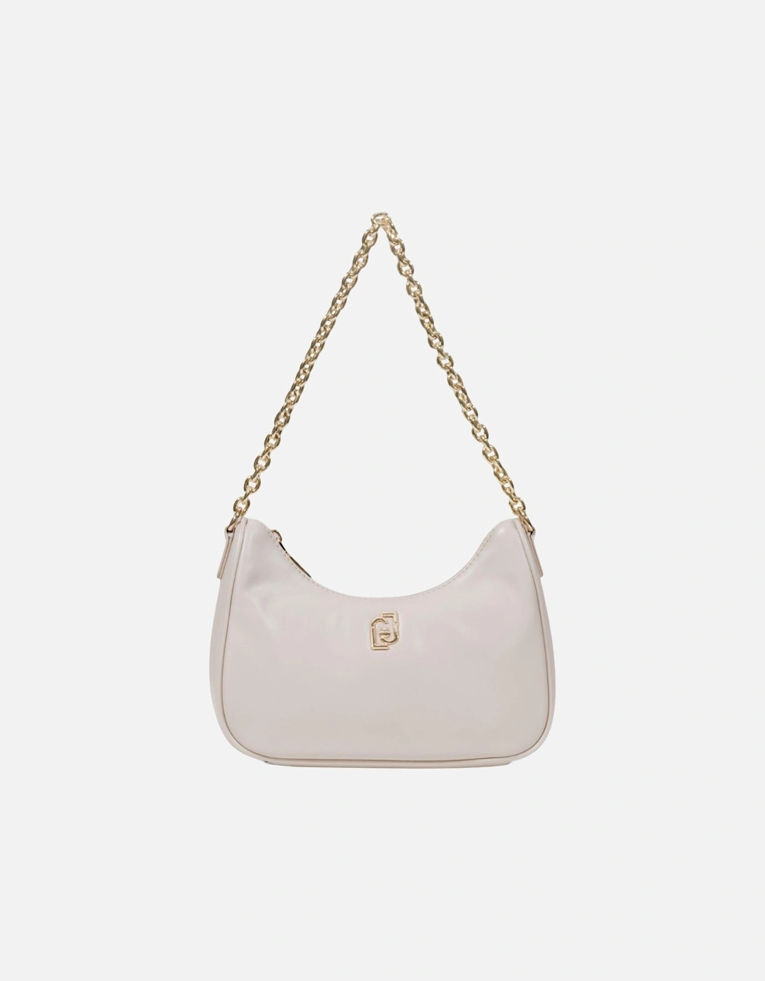Zip-Closure Polyurethane Bag Women - Beige