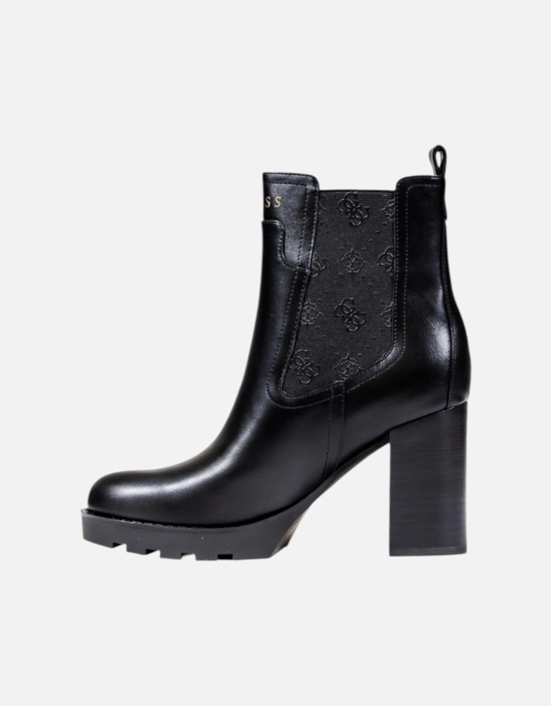 Polyurethane and Polyester Womens Boots - Black